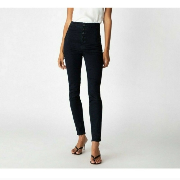 J Brand Denim - J Brand- Natasha High Rise Skinny Jeans-Size 26-Black